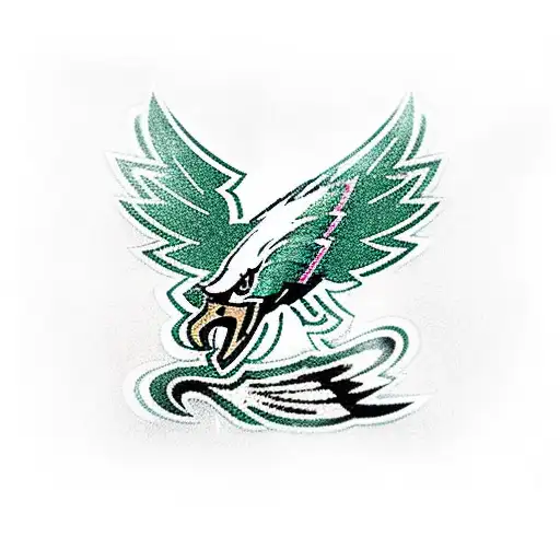Philadelphia Eagles Old School Logo And Marijuana Leaf