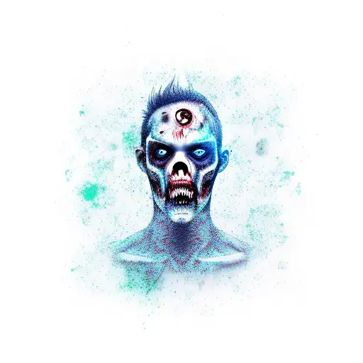 Male Zombie In A Sexy Standingpose