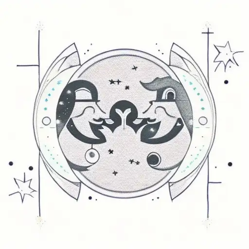 Sun And Moon With Quote If You Can Make It Through The Night There's A Brighter Day