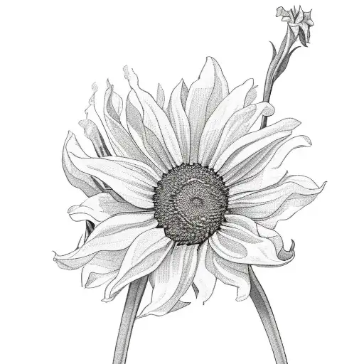 Sunflower Daffodil Larkspur Bouquet