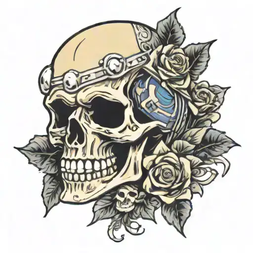 A Film Strip Wrapped Around A Skull