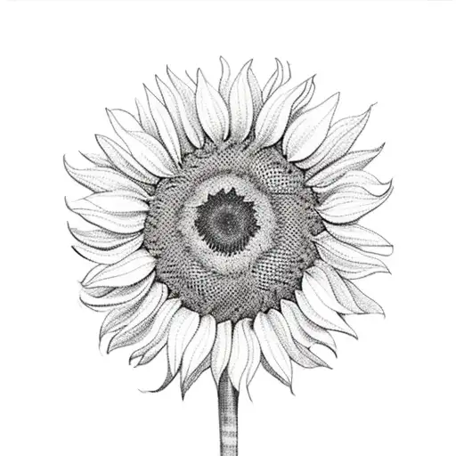 A Bouquet Of A Sunflower And Wild Flowers