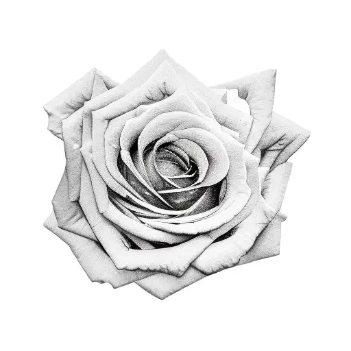 Rose With Jason Mask In Middle