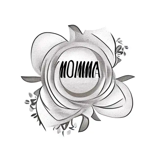 Flowers With The Word Mama In The Middle