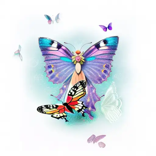 Butterflies And Fairy