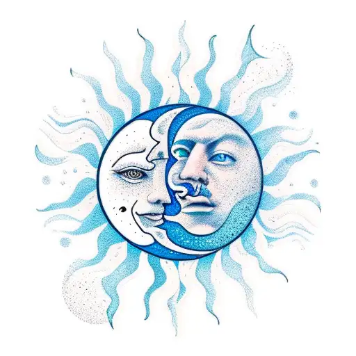 Sun And Moon Moving Forward