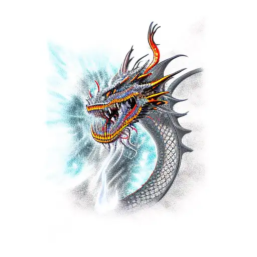 Dragon Head Breathing Fire