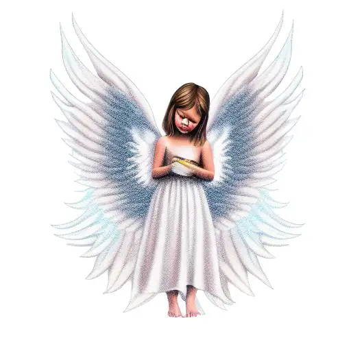 Angel With Bath Wings And No Face