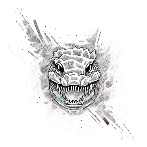 Logo Tattoo Crocodile Gangster