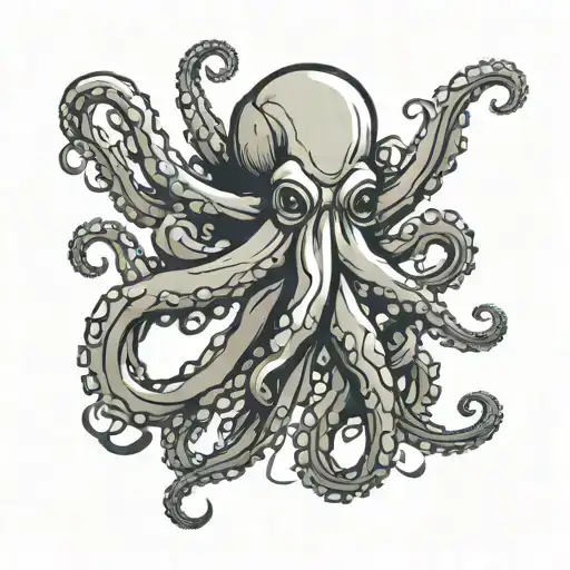 A Futuristic Military-themed Octopus Leading A Victorious Army Into Battle