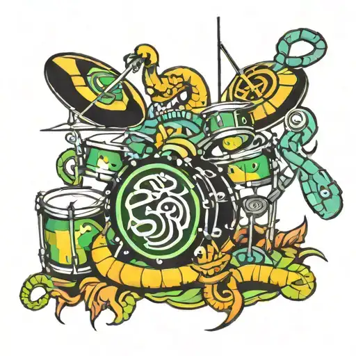 Snake And Drum Set