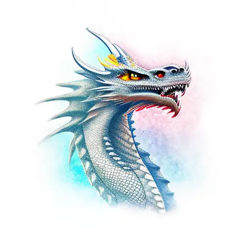 Dragon Head With Wing