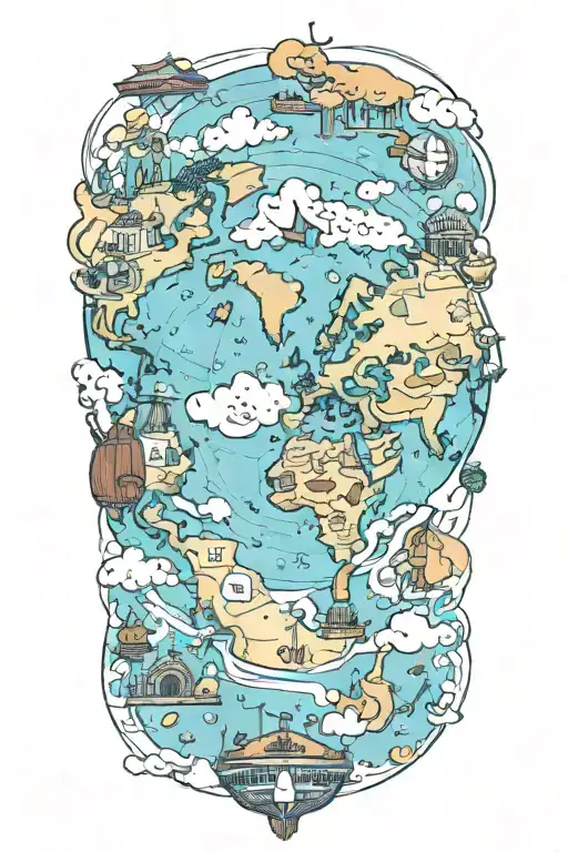 A Representation Of All The Places I Have Traveled Around The World