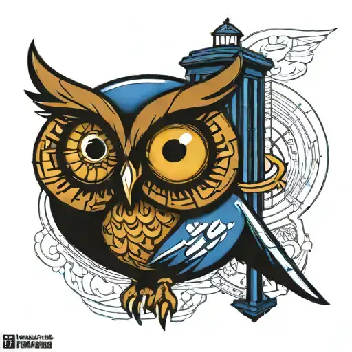 Tardis Owl