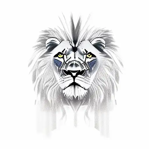 Collorful Lion With Kids Names In Its Mane