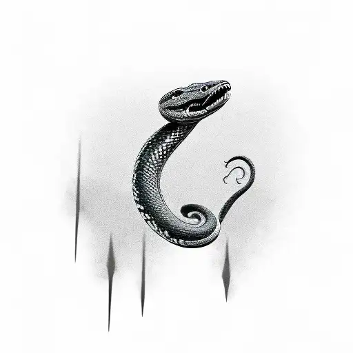 A Snake Bites A Hand