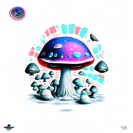 Mushroom Alien In Space