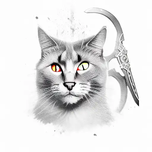 Black Cat In Assassin's Creed Outfit