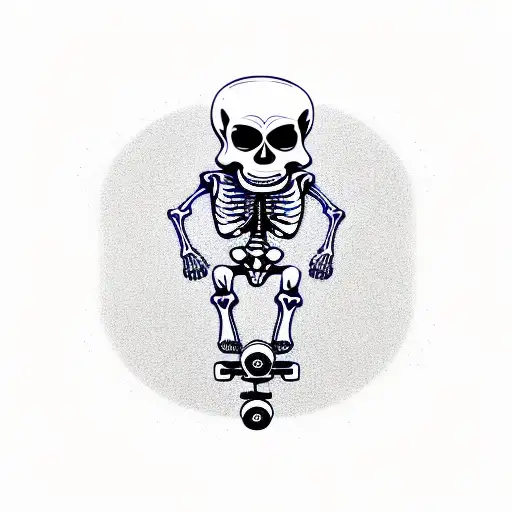 Skeleton Skateboarding