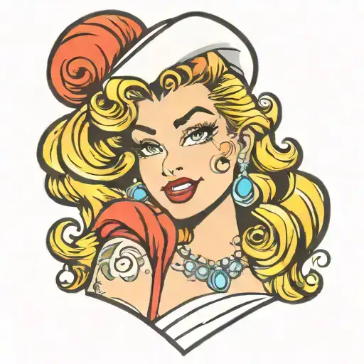 Disney Pin Up Girls Face