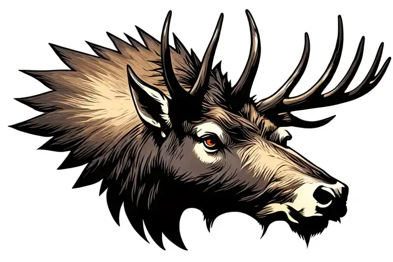 Elk Head Black