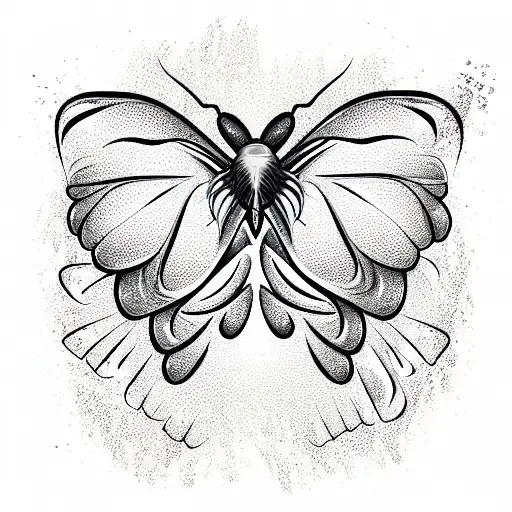 Butterfly With Skull