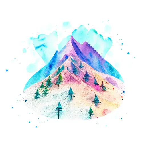 Watercolor Mountain