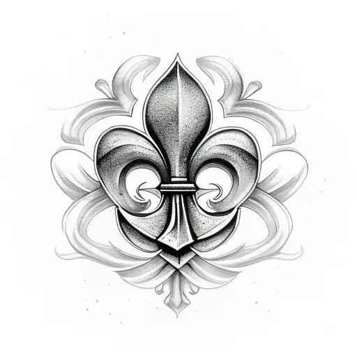 Fleur De Lis Inside Shamrock