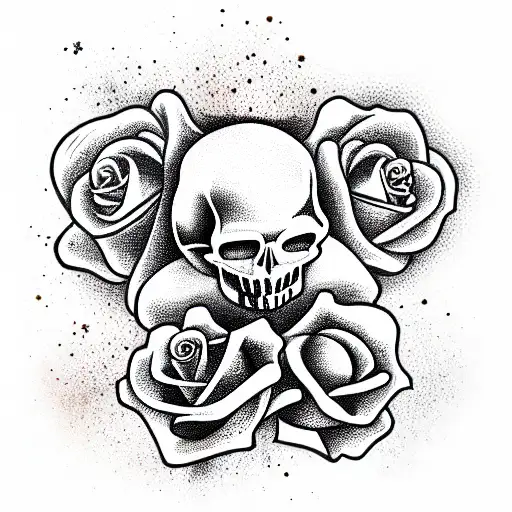 Skull And Roses