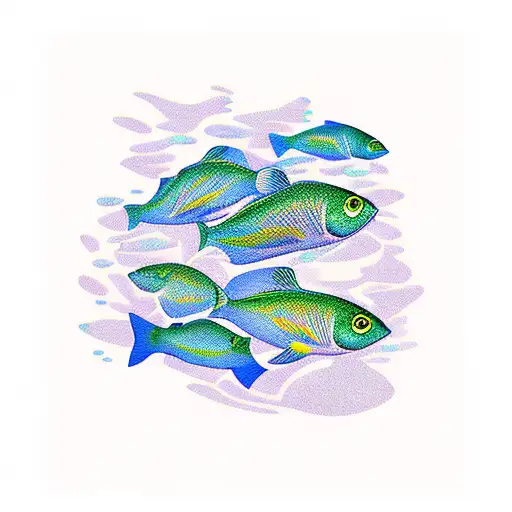 Fish Swimming Upriver