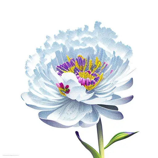 Carnation And Peony And Water Lilly And Larkspur And Poppy And Gladius And Cosmos And Merigold