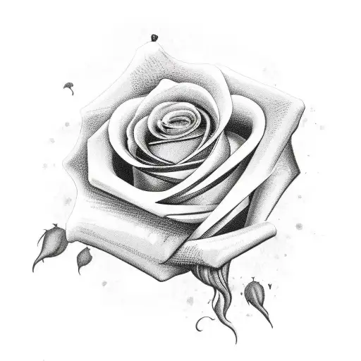 Black Rose With A Skull