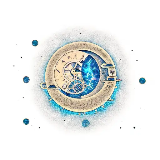 Steampunk Crescent Moon