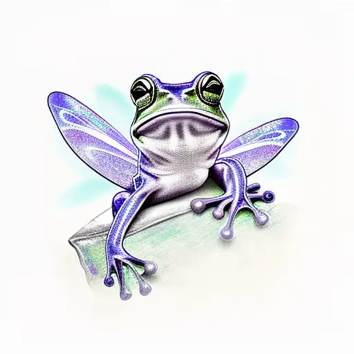 Frog Fairy Gems Sparkle