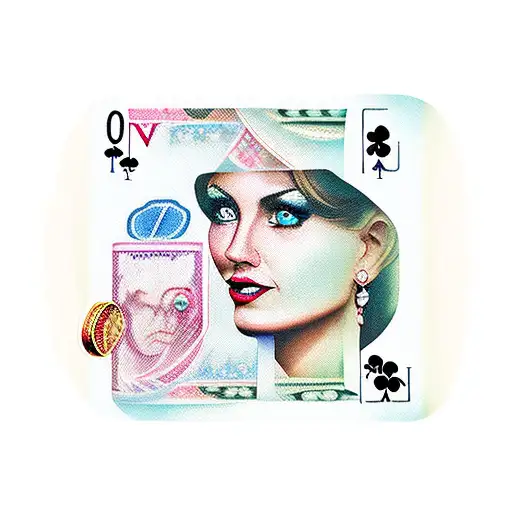 Casino Women Face Money Whiskey