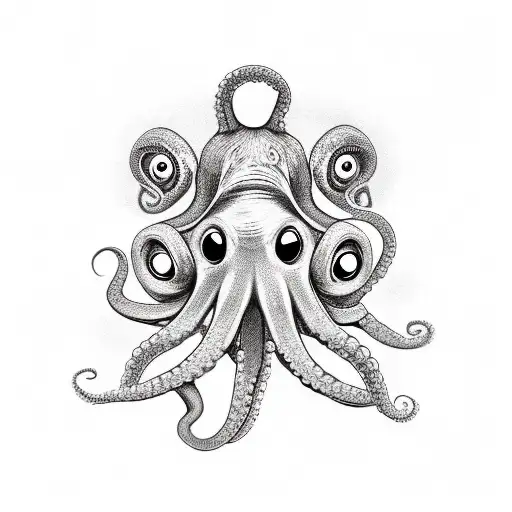 Octopus Holding Eyeballs