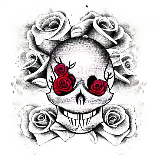Skull And Roses