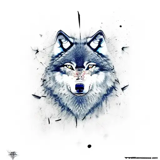 A Wolf With A Scarred Face And A Menacing Expression