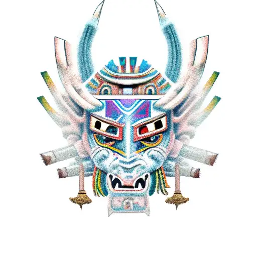 Axolotl Aztec Warrior