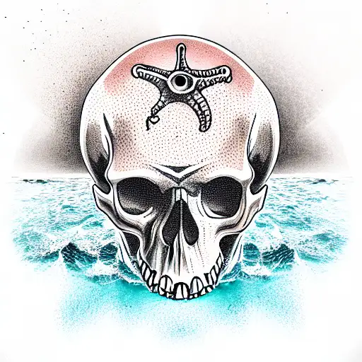 Skull And Sea