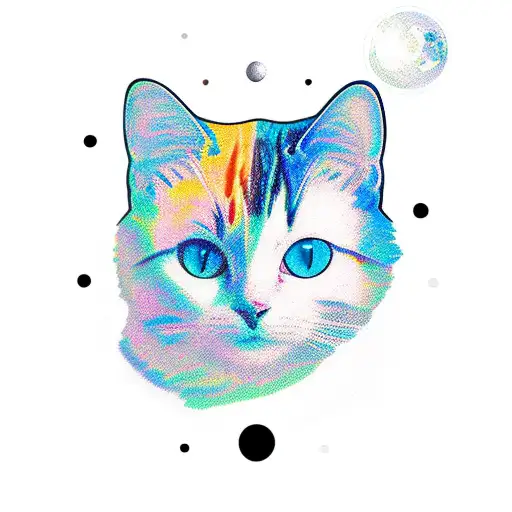 Calico Cat And Space