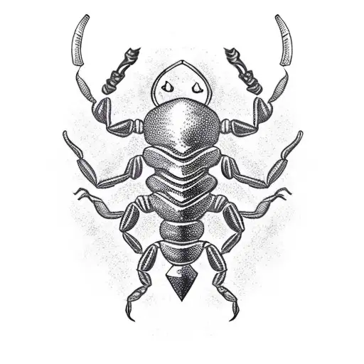 Scorpion Tail Wrapped Around A Sword