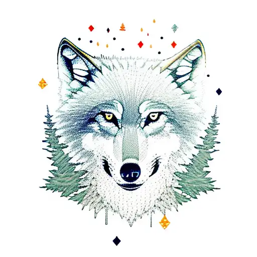 Wolf With Forests