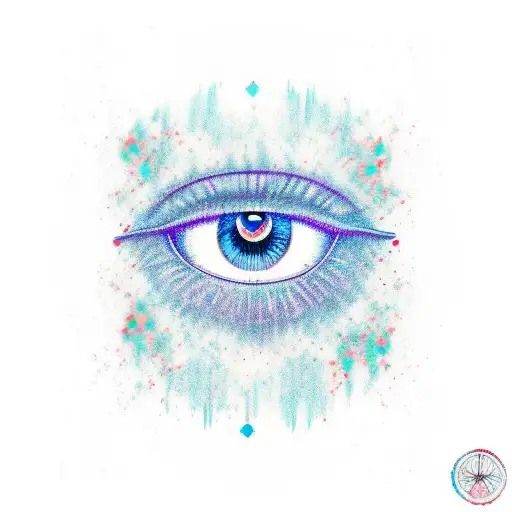 Evil Eye Heart Tear Moon