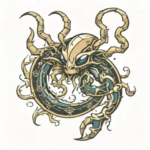 Dark Fantasy Zodiac Sign Cancer