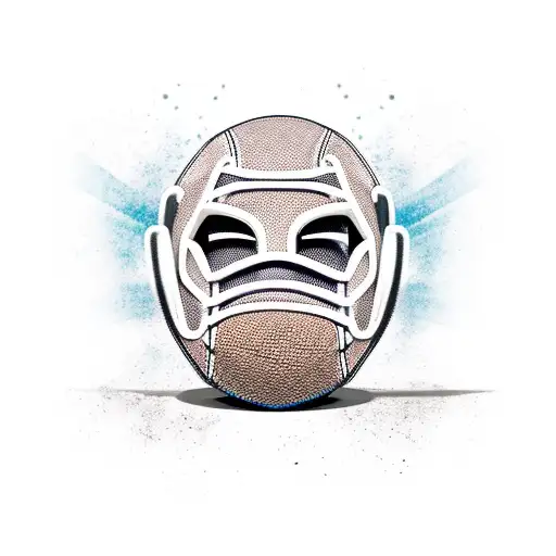 Combine A Football And Wrestling Mask In A Dynamic And Powerful Design