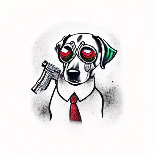 Dog With Guns