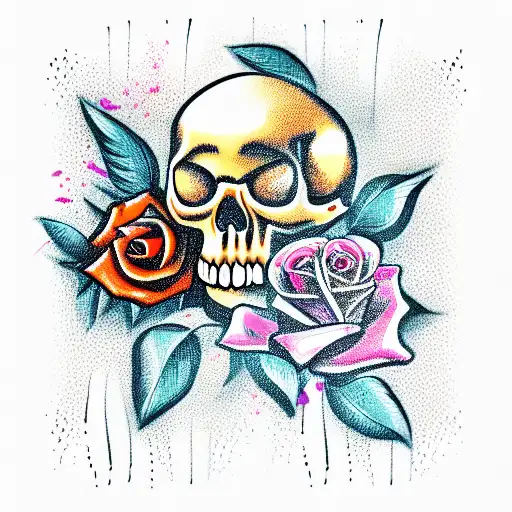 Skull And Roses
