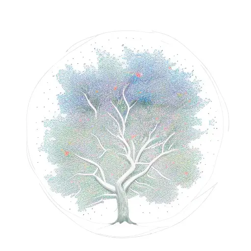 Broken Circle Around A Tree