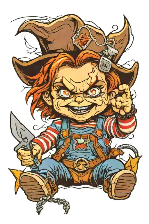 Western Style Chucky Doll